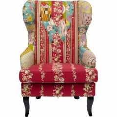 Armchair Patchwork Kırmızı Berher