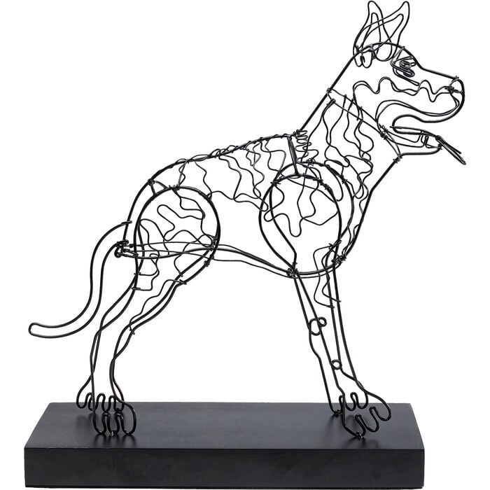 Wire Attack Dog Dekoratif Obje 36cm