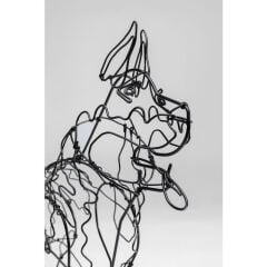Wire Attack Dog Dekoratif Obje 36cm