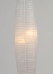 Akordiyon Kağıt Lambader Ceviz Renk / Ahşap Gövde