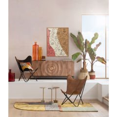 Faccia Arte Tri Colore Mdf Tablo 90x120 cm