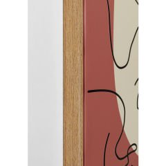 Faccia Arte Tri Colore Mdf Tablo 90x120 cm