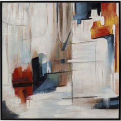 Visione Obliquo Mdf Tablo 100x100 cm