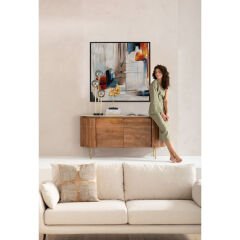 Visione Obliquo Mdf Tablo 100x100 cm