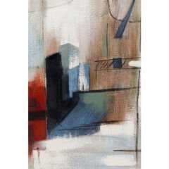 Visione Obliquo Mdf Tablo 100x100 cm