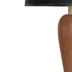 Avery Kahverengi Ahşap Abajur