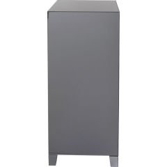 Luxury Push 5 Drawers Grey MDF Yüksek Şifonyer