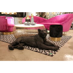 Flower Bloom Black Gold Dekoratif Kase