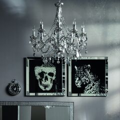 Mirror Skull Çerçeveli Tablo