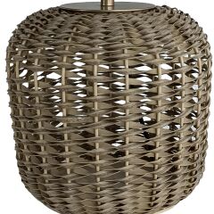 Clety Vizon Plastik Rattan Abajur