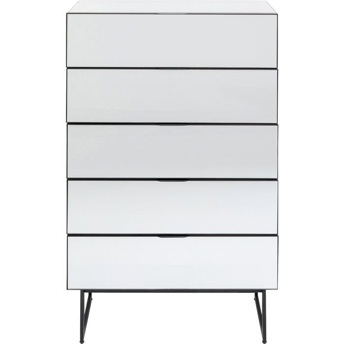 Dresser Soran 5 Drawers Black Şifonyer