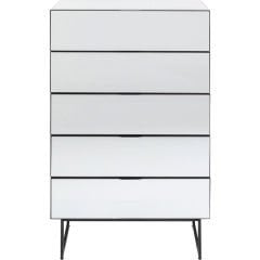 Dresser Soran 5 Drawers Black Şifonyer
