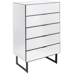 Dresser Soran 5 Drawers Black Şifonyer