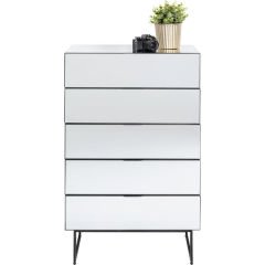 Dresser Soran 5 Drawers Black Şifonyer