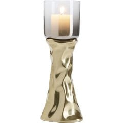 Candle Holder Jade Gold Şamdan Mumluk
