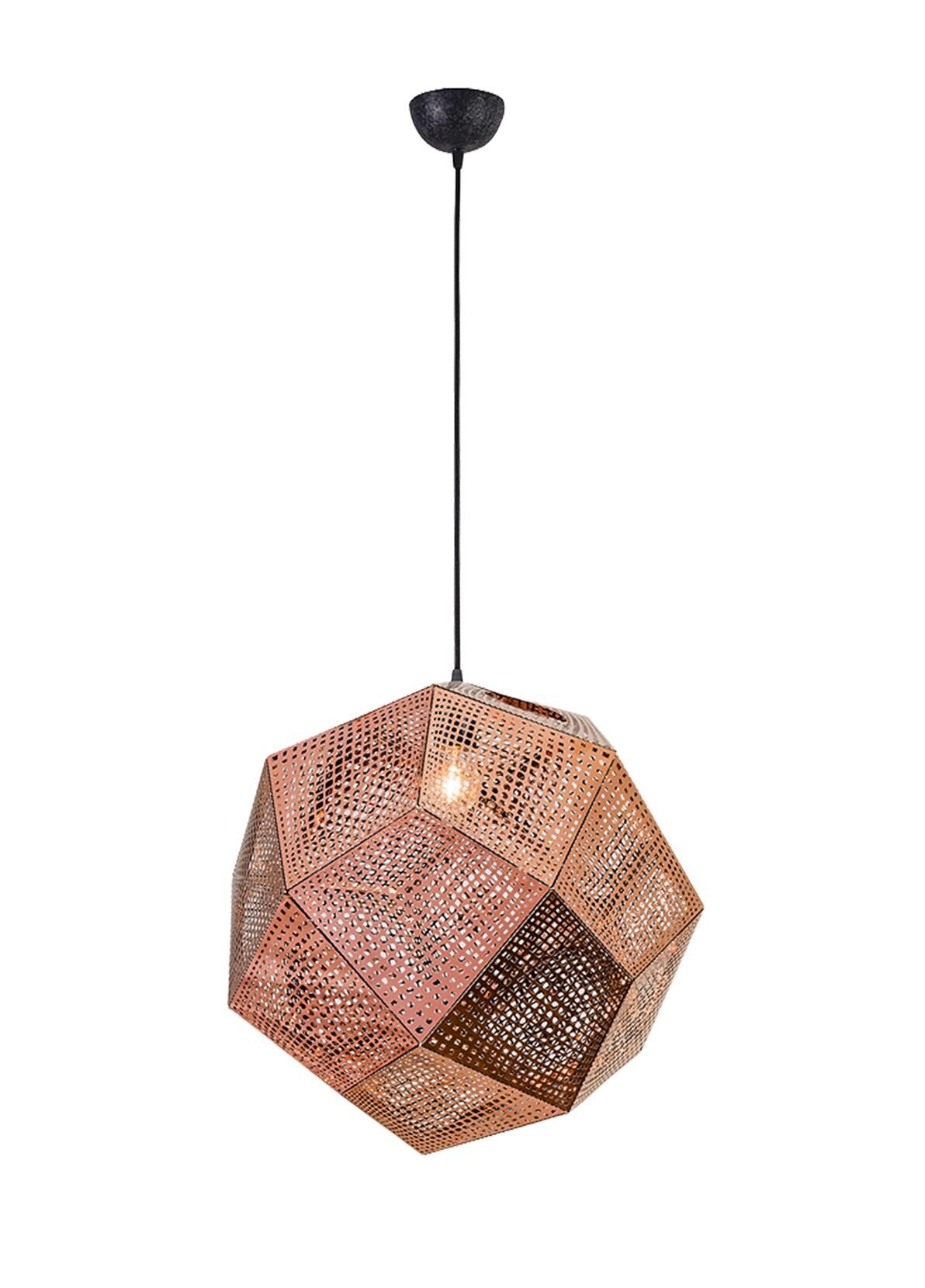 Lazer Kesim Metal Sarkıt Avize Bakır - 1866