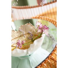 Flower Bloom Cream Gold Dekoratif Kase 20cm