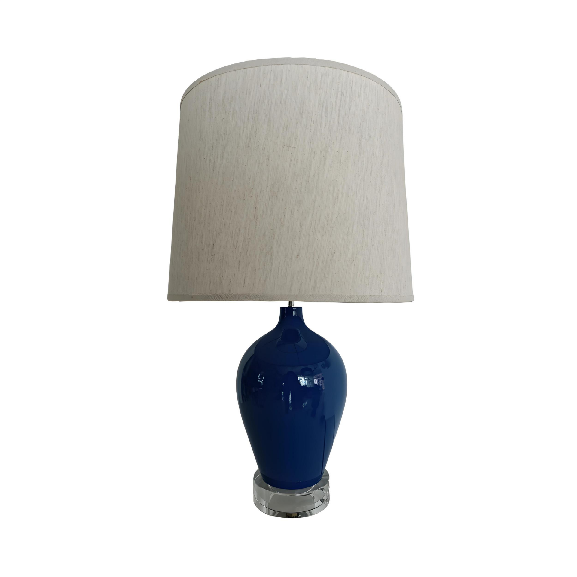 Edne Lacivert Polyester Abajur