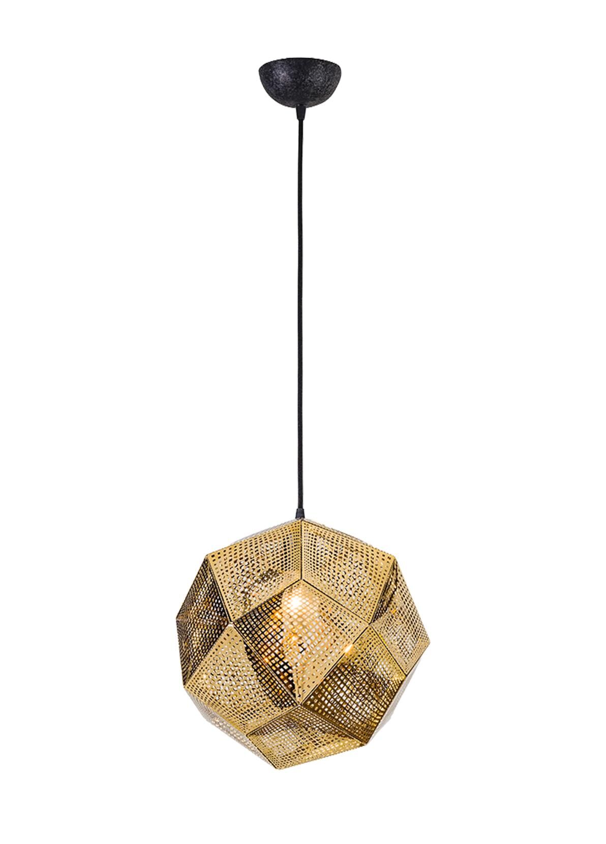 Lazer Kesim Metal Sarkıt Avize Gold - 1868