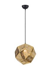 Lazer Kesim Metal Sarkıt Avize Gold - 1868