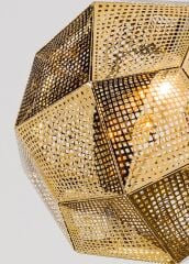 Lazer Kesim Metal Sarkıt Avize Gold - 1868