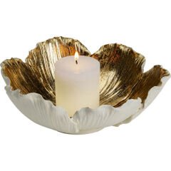 Flower Bloom Cream Gold Dekoratif Kase 25cm