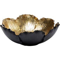 Flower Bloom Black Gold Dekoratif Kase 25cm