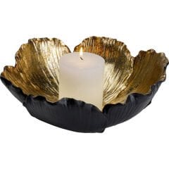 Flower Bloom Black Gold Dekoratif Kase 25cm