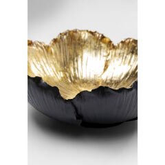 Flower Bloom Black Gold Dekoratif Kase 25cm