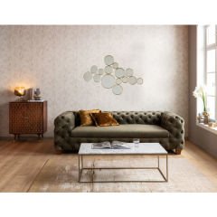 Mirror Bubbles Brass Ayna 138x93 cm