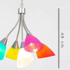 Colorato Sarkıt Avize Beş Renkli