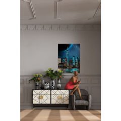 Night Skyline Cam Resim 90x120cm