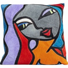 Monique Purple Hair Polyester Kırlent 40x40 cm