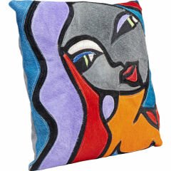 Monique Purple Hair Polyester Kırlent 40x40 cm