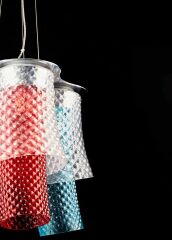 Renkli Cam Tasarım Sarkıt Avize