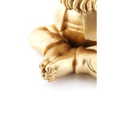 Zwerg Meditation Gold Green Dekoratif Figür