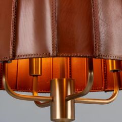 Leather Umbrella Kahverengi Deri Sarkıt