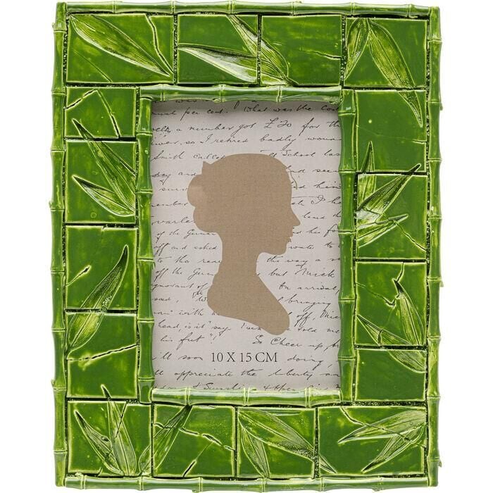 Picture Frame Leaf Green 10x15cm