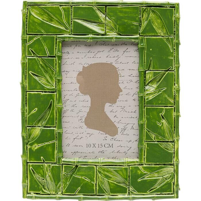 Picture Frame Leaf Green 10x15cm