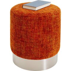 Stool Berry High Silver Orange Ø39cm