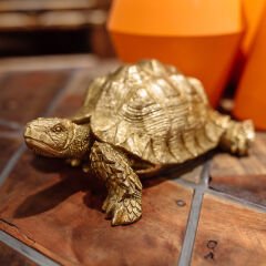 Turtle Gold Küçük Dekoratif Obje
