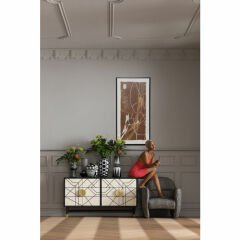 Essence Lines Çerçeveli Resim 60x120cm