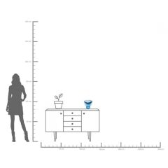 Vase Grazioso Dark Blue 22 cm