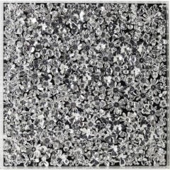 Silver Flower Dekoratif Çerçeve 100x100cm