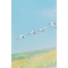 Flying Birds Çerçeveli Resim 120x120cm