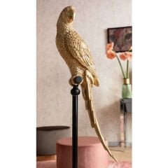 Parrot Gold Dekoratif Obje 116cm