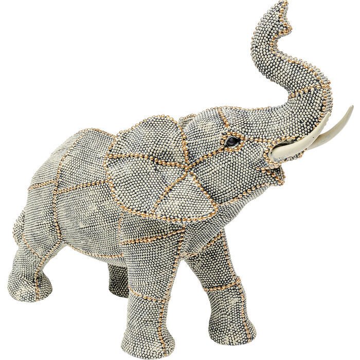 Walking Elephant Pearls Small Dekoratif Figür