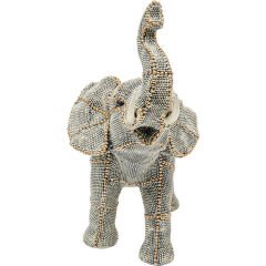 Walking Elephant Pearls Small Dekoratif Figür