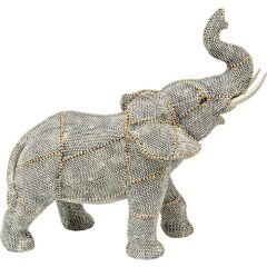 Walking Elephant Pearls Small Dekoratif Figür