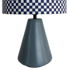 Violet Turkuaz Polyester Abajur